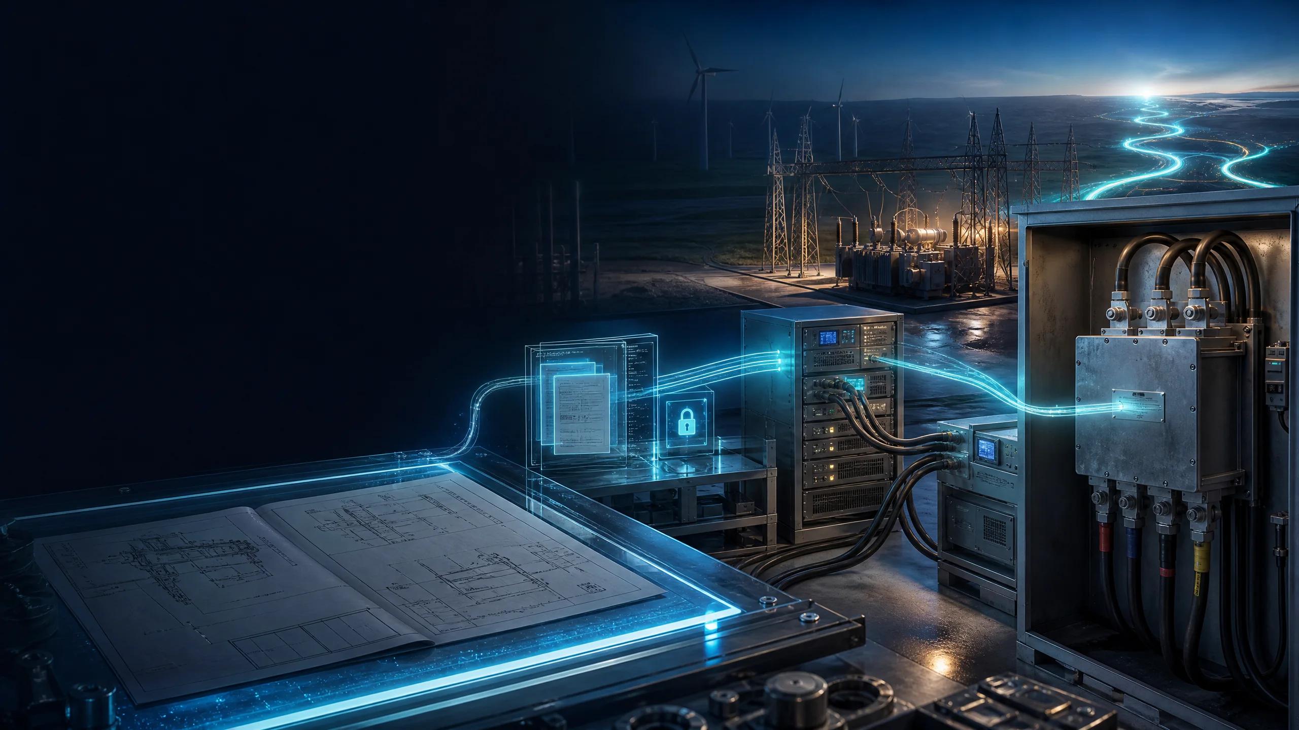 Energy metering, engineering records, and traceable digital evidence in a secure archive