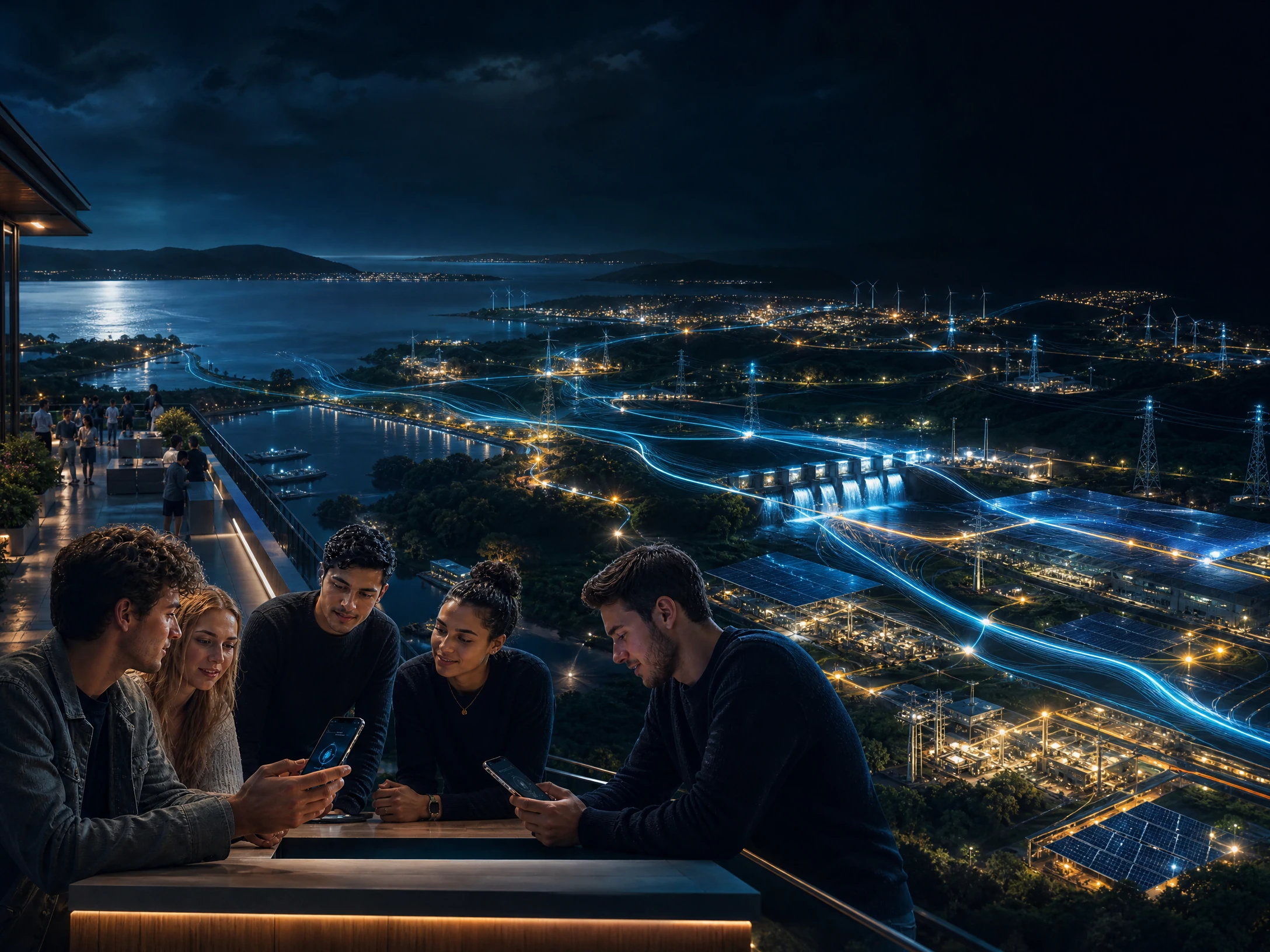 Young Account Holders connected to a global digital energy network